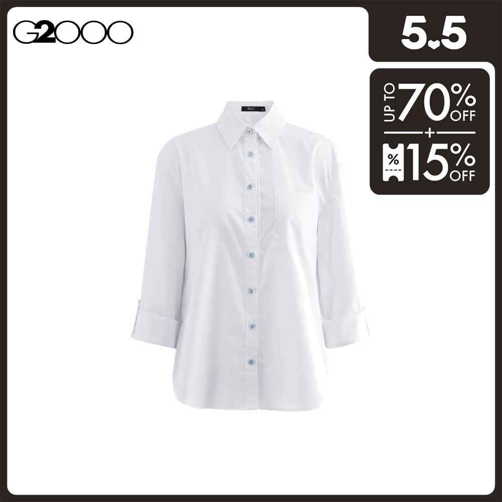 G2000 Women Shirt With Roll Up Sleeve